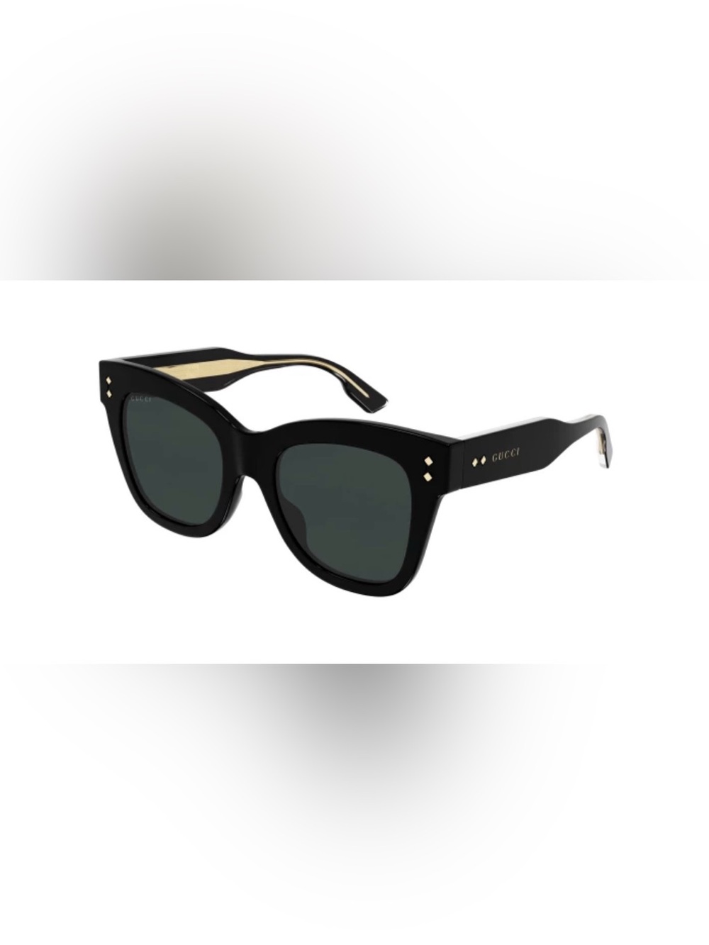 GUCCI Black and Gold Women's Sunglasses GG1082S